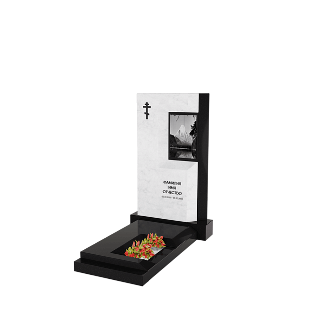 Вертикальный памятник "Взгляд Души"