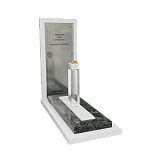 Памятник из стекла "Луч в сумрачном небе"