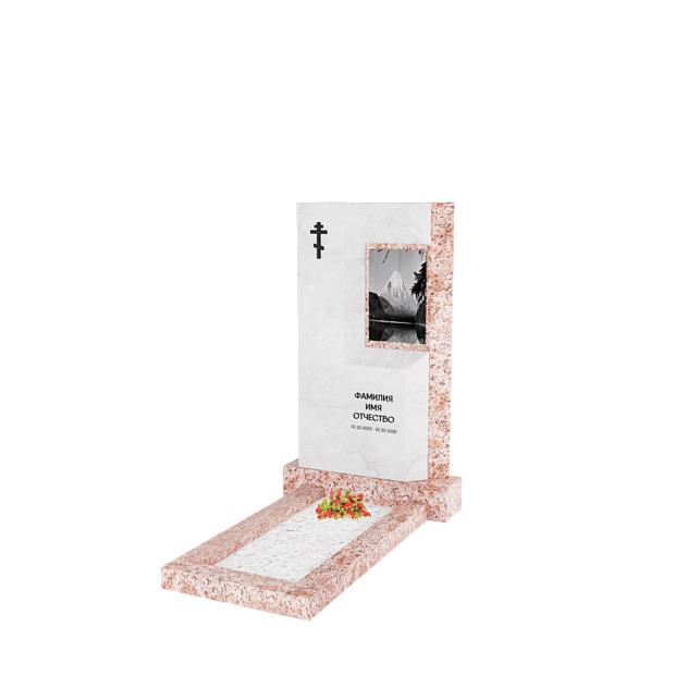 Вертикальный памятник "Взгляд Души"